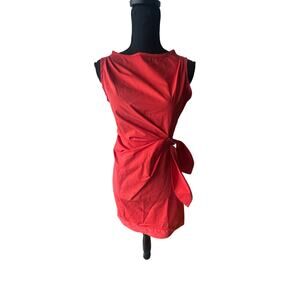Diane von Furstenberg Della 2 Red Shift Dress Size 2
